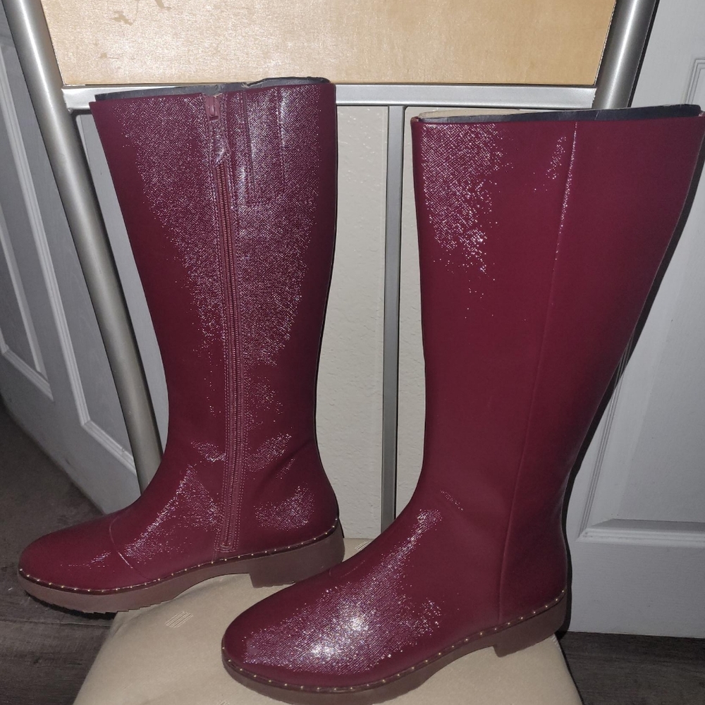 Fitflop Mari Safferano Boots Lingonberry 9 New